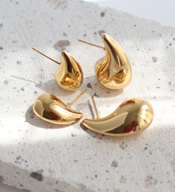 Aretes Rosie Gold - Mediano - Imagen 3