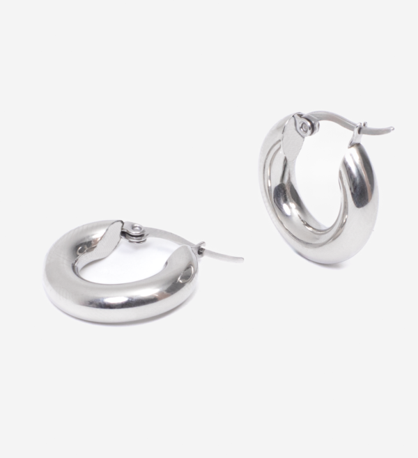 Argollas Donut Silver - Imagen 2