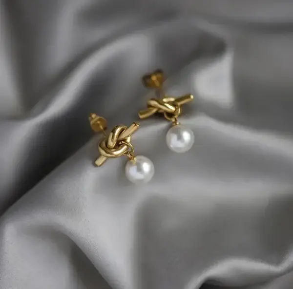 Aretes Golden Knot - Imagen 6