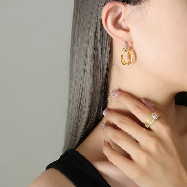 Aretes Silver & Gold - Imagen 2